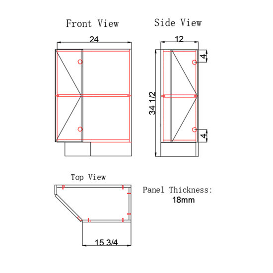 Picture of Base End Cabinet (BEA24)